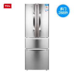 TCL BCD-288KR50 288升法式对开多门冰箱家用大四门 欧洲工艺设计 不锈钢
